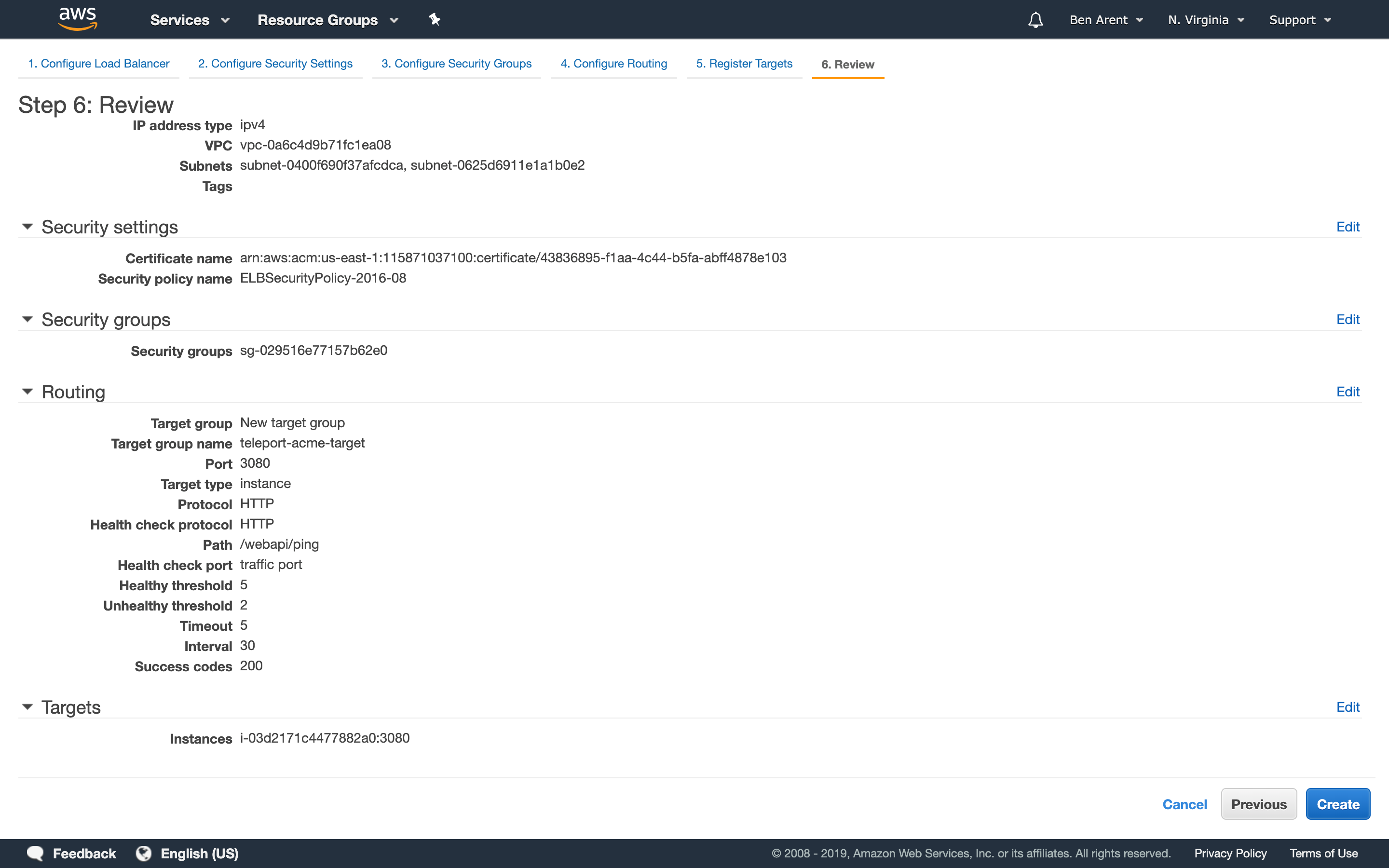 Summary for AWS Load Balancer