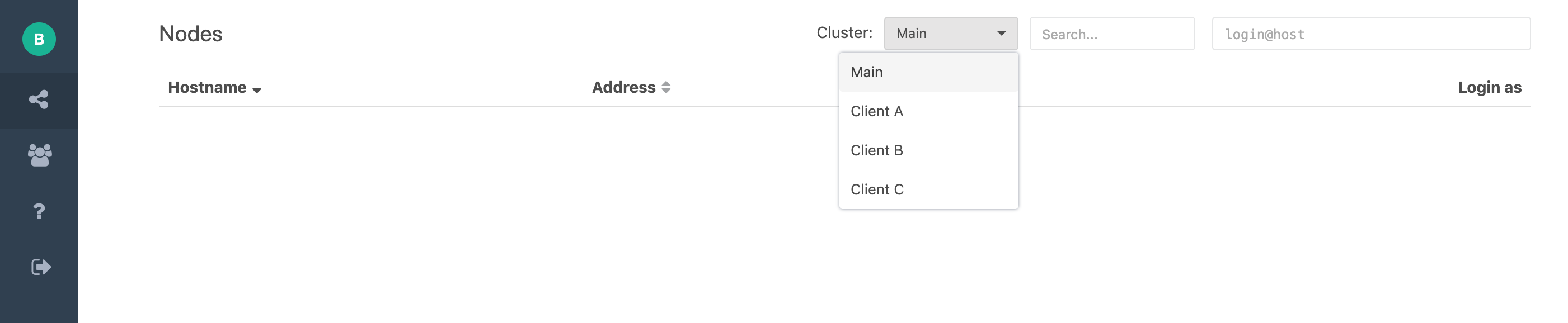 Teleport Cluster Switcher